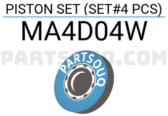 ART MA4D04W PISTON SET (SET#4 PCS)