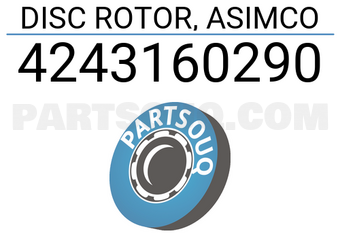 ASIMCO 4243160290 DISC ROTOR, ASIMCO