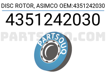 ASIMCO 4351242030 DISC ROTOR, ASIMCO OEM:4351242030