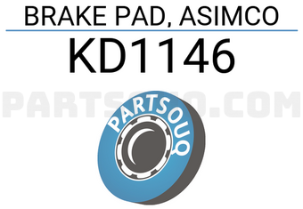 ASIMCO KD1146 BRAKE PAD, ASIMCO