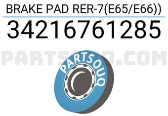 Bosch 34216761285 PASTILLAS DE FRENO TRASERAS 7 (E65/E66))