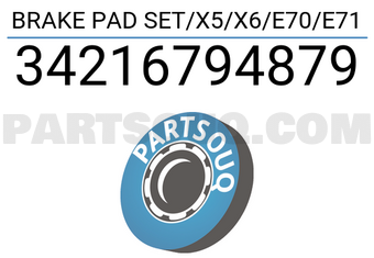 Brembo 34216794879 BRAKE PAD SET/X5/X6/E70/E71