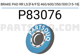 Brembo P83076 BRAKE PAD RR LS [F4/F5] 460/600/350/500 [15-18]