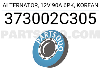 DENKI 373002C305 ALTERNATOR, 12V 90A 6PK, KOREAN