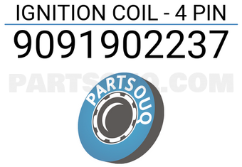 DENKI 9091902237 IGNITION COIL - 4 PIN