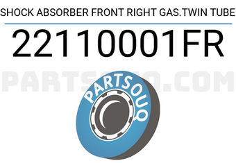 FEBEST 22110001FR SHOCK ABSORBER FRONT RIGHT GAS.TWIN TUBE