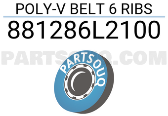 FEBEST 881286L2100 POLY-V BELT 6 RIBS