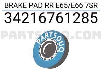 FEBI 34216761285 PASTILLA DE FRENO TRASERA RR E65/E66 7SR