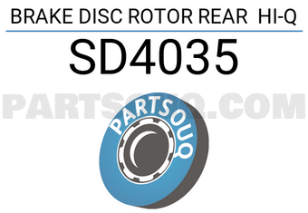 Hi-Q SD4035 BRAKE DISC ROTOR REAR HI-Q