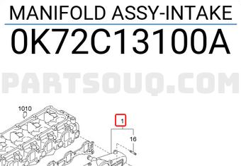 Hyundai / KIA 0K72C13100A MANIFOLD ASSY-INTAKE