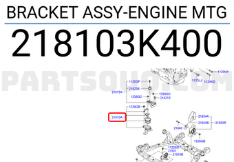 Hyundai / KIA 218103K400 BRACKET ASSY-ENGINE MTG