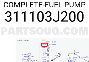 Hyundai / KIA 311103J200 COMPLETE-FUEL PUMP