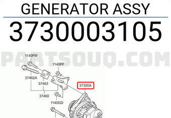 Hyundai / KIA 3730003105 GENERATOR ASSY
