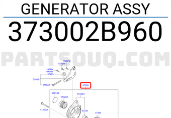 Hyundai / KIA 373002B960 GENERATOR ASSY