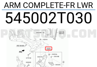 Hyundai / KIA 545002T030 ARM COMPLETE-FR LWR
