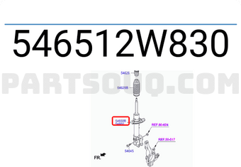 Hyundai / KIA 546512W830 STRUT ASSY-FR,LH (W/O OIL)