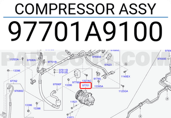 Hyundai / KIA 97701A9100 COMPRESSOR ASSY