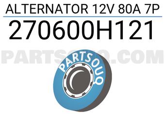 MAXPART 270600H121 ALTERNATOR 12V 80A 7P