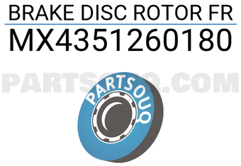 MAXPART MX4351260180 BRAKE DISC ROTOR FR