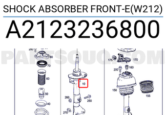 MERCEDES A2123236800 SHOCK ABSORBER FRONT-E(W212)