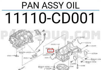 Nissan 11110CD001 PAN ASSY OIL