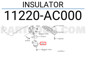 Nissan 11220AC000 INSULATOR