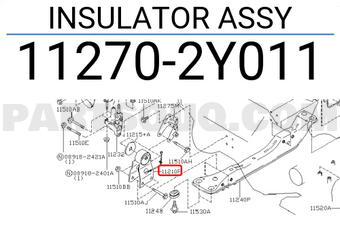 Nissan 112702Y011 INSULATOR ASSY