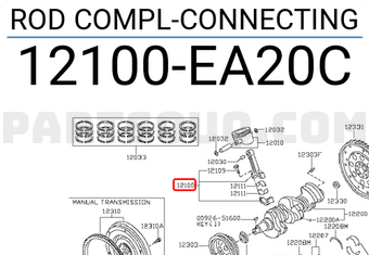 Nissan 12100EA20C ROD COMPL-CONNECTING