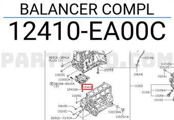 Nissan 12410EA00C BALANCER COMPL