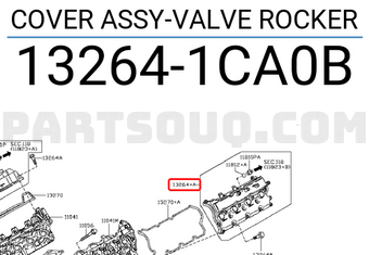 Nissan 132641CA0B COVER ASSY-VALVE ROCKER