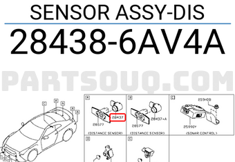 Nissan 284386AV4A SENSOR ASSY-DIS