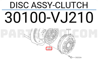 Nissan 30100VJ210 DISC ASSY-CLUTCH
