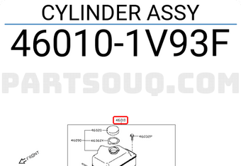 Nissan 460101V93F CYLINDER ASSY