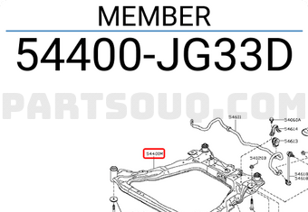 Nissan 54400JG33D MEMBER