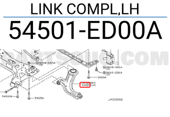 Nissan 54501ED00A LINK COMPL,LH