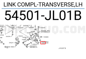 Nissan 54501JL01B LINK COMPL-TRANSVERSE,LH