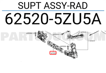 Nissan 625205ZU5A SUPT ASSY-RAD