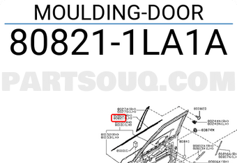 Nissan 808211LA1A MOULDING-DOOR