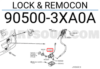 Nissan 905003XA0A LOCK &amp; REMOCON