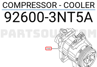 Nissan 926003NT5A COMPRESSOR - COOLER