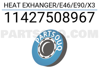 Nissens 11427508967 HEAT EXHANGER/E46/E90/X3