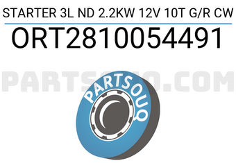 ORIENT SPARE PARTS ORT2810054491 STARTER 3L ND 2.2KW 12V 10T G/R CW