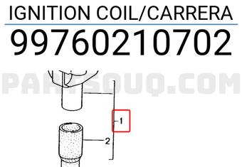 Porsche 99760210702 IGNITION COIL/CARRERA