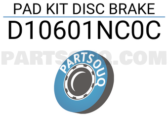 Renault D10601NC0C PAD KIT DISC BRAKE