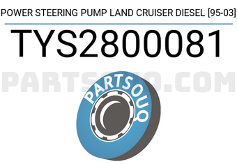 SCHNIEDER TYS2800081 POWER STEERING PUMP LAND CRUISER DIESEL [95-03]
