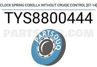 SCHNIEDER TYS8800444 CLOCK SPRING COROLLA WITHOUT CRUISE CONTROL [07-14]