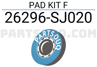 Subaru 26296SJ020 PAD KIT F