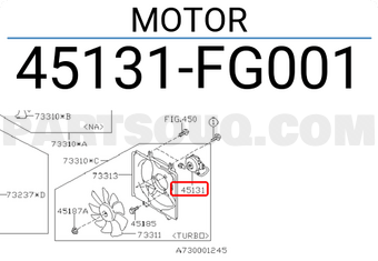Subaru 45131FG001 MOTOR
