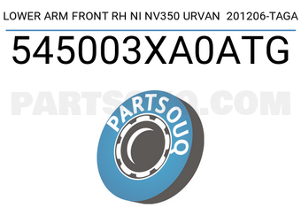 TAGA 545003XA0ATG LOWER ARM FRONT RH NI NV350 URVAN 201206-TAGA