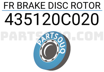 TOP 435120C020 FR BRAKE DISC ROTOR